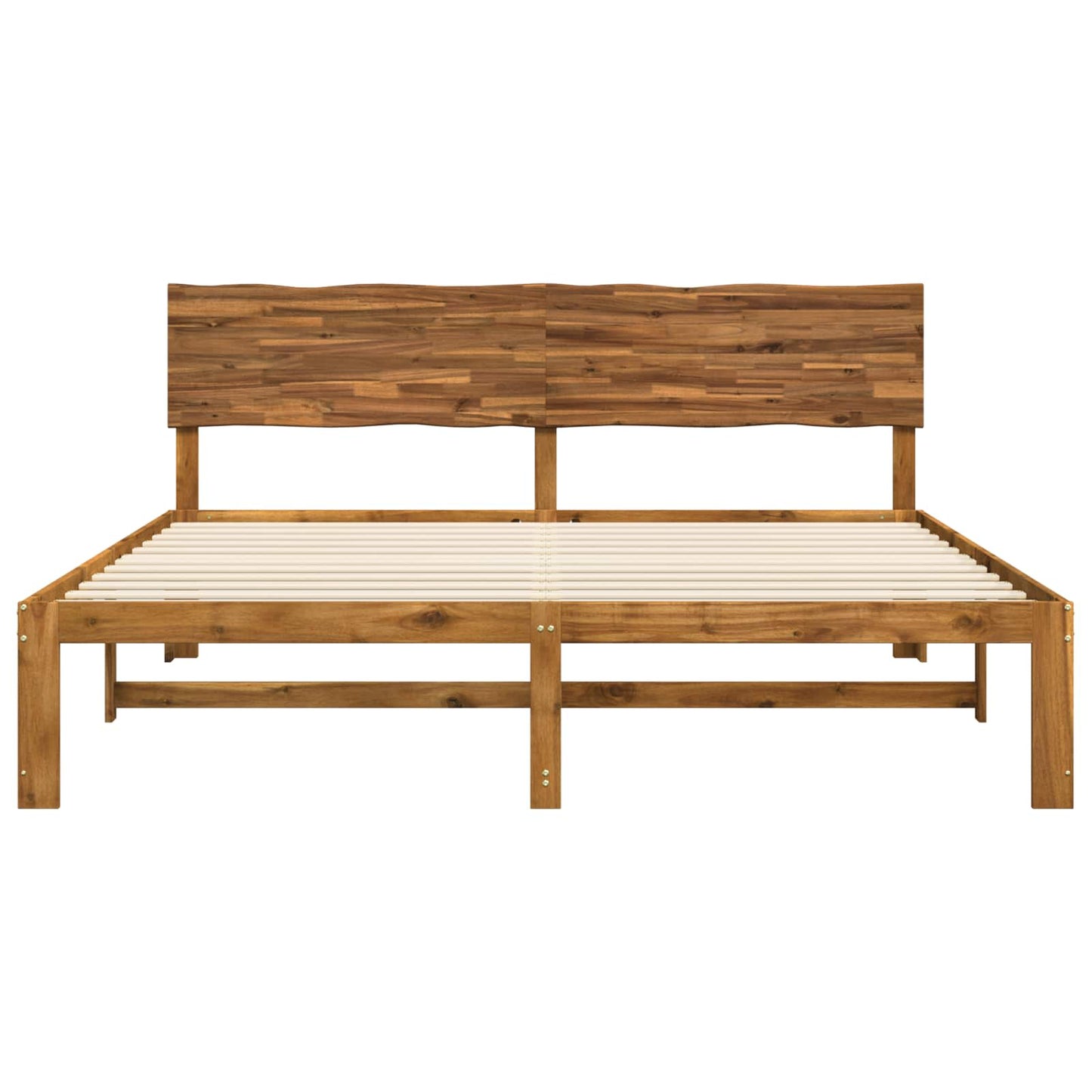 Tweepersoonsbed met hoofdeinde ROSTOCK Naturel 193 x 203 cm