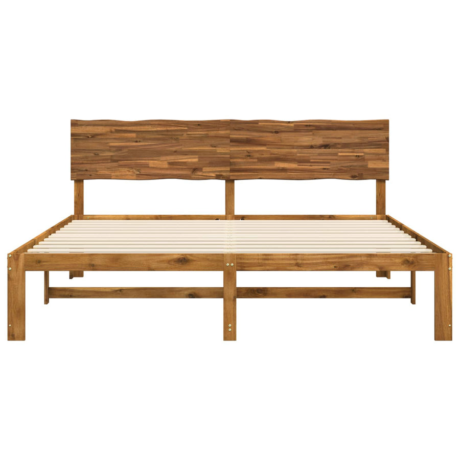 Tweepersoonsbed met hoofdeinde ROSTOCK Naturel 193 x 203 cm