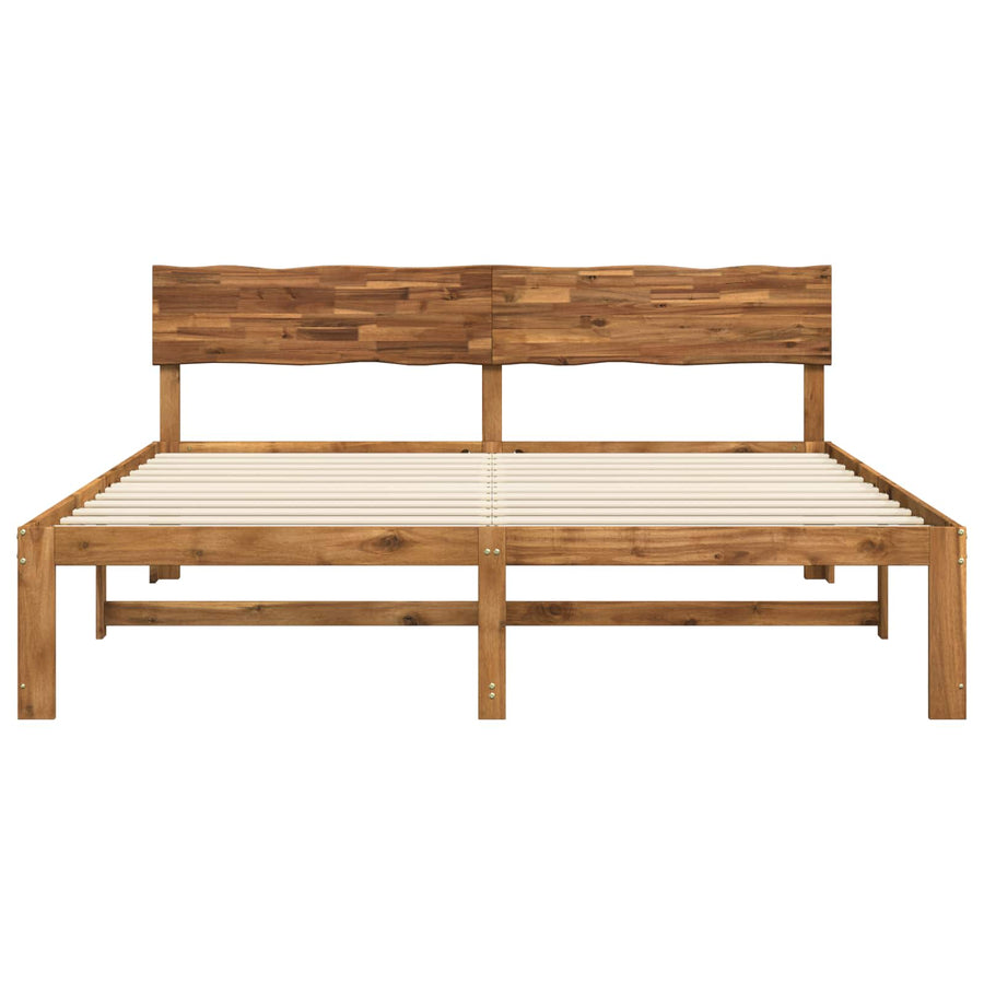 Tweepersoonsbed met hoofdeinde ROSTOCK Naturel 193 x 203 cm