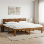 Tweepersoonsbed 193x203 cm massief acaciahout Naturel