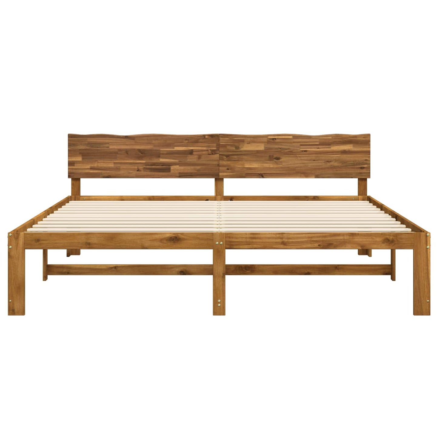 Tweepersoonsbed met hoofdeinde ROSTOCK Naturel 193 x 203 cm