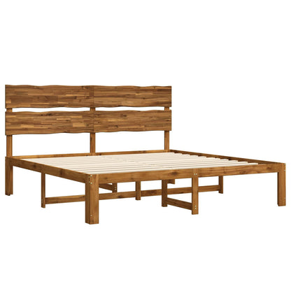 Tweepersoonsbed met hoofdeinde ROSTOCK Naturel 193 x 203 cm