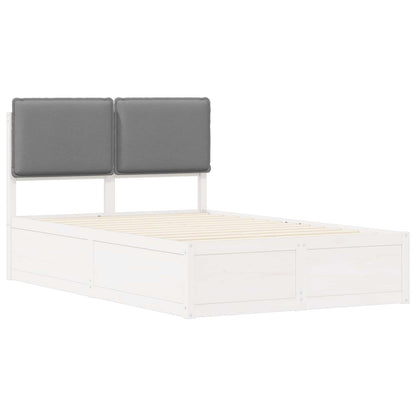 Bedframe met Gevoerd Hoofdgedeelte Lichtgrijs 120 x 190 cm