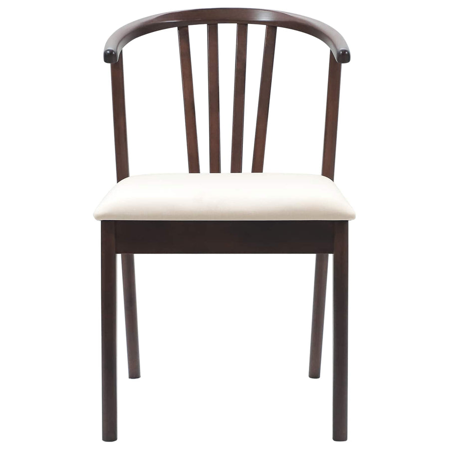 Eetkamerstoel 2 Pcs Massief Rubberhout Lichtbruin en licht