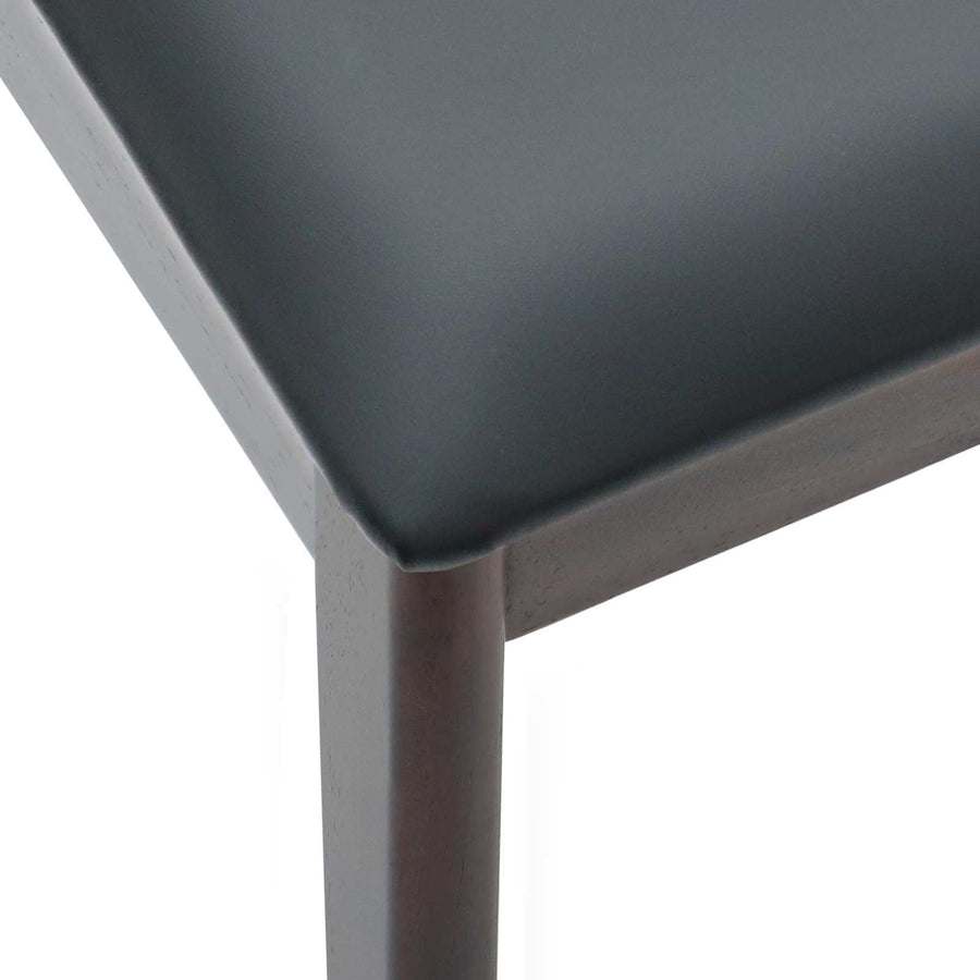Eetkamerstoel 2 Pcs Massief Rubberhout Lichtbruin en zwart