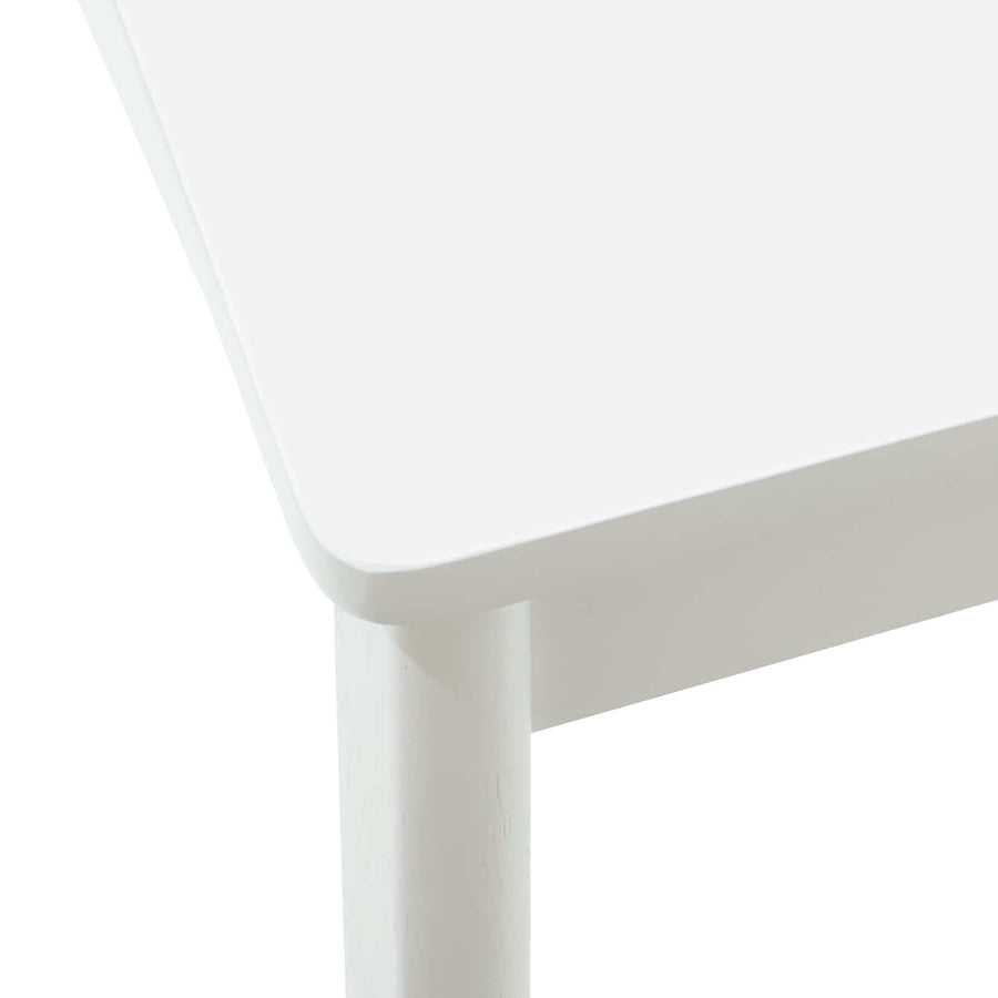 Eetkamerstoel 2 Pcs Massief Rubberhout Wit