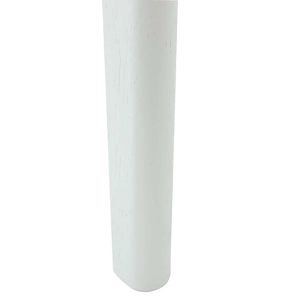 Eetkamerstoel 2 Pcs Massief Rubberhout Wit