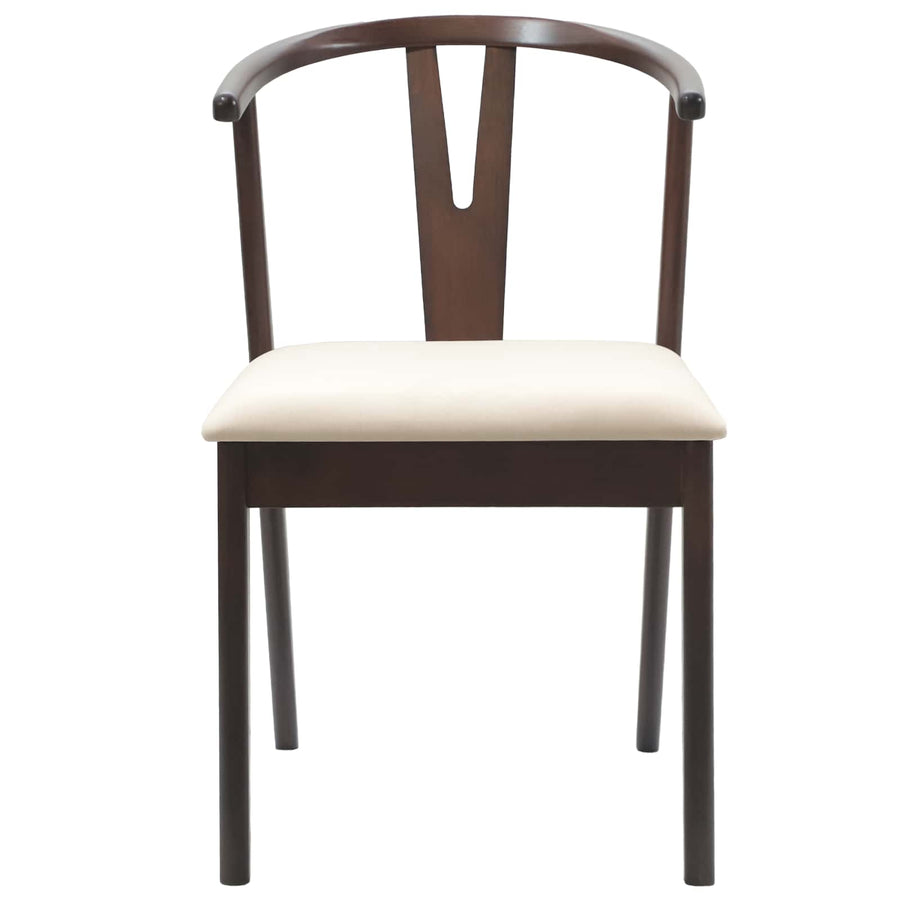 Eetkamerstoel 2 Pcs Massief Rubberhout Lichtbruin en licht