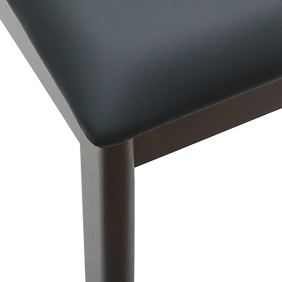 Eetkamerstoel 2 Pcs Massief Rubberhout Lichtbruin en zwart