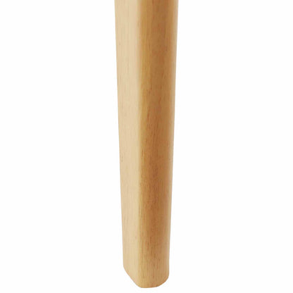 Eetkamerstoel 2 Pcs Massief Rubberhout Natuurlijk en licht