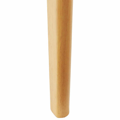 Eetkamerstoel 2 Pcs Massief Rubberhout Naturel