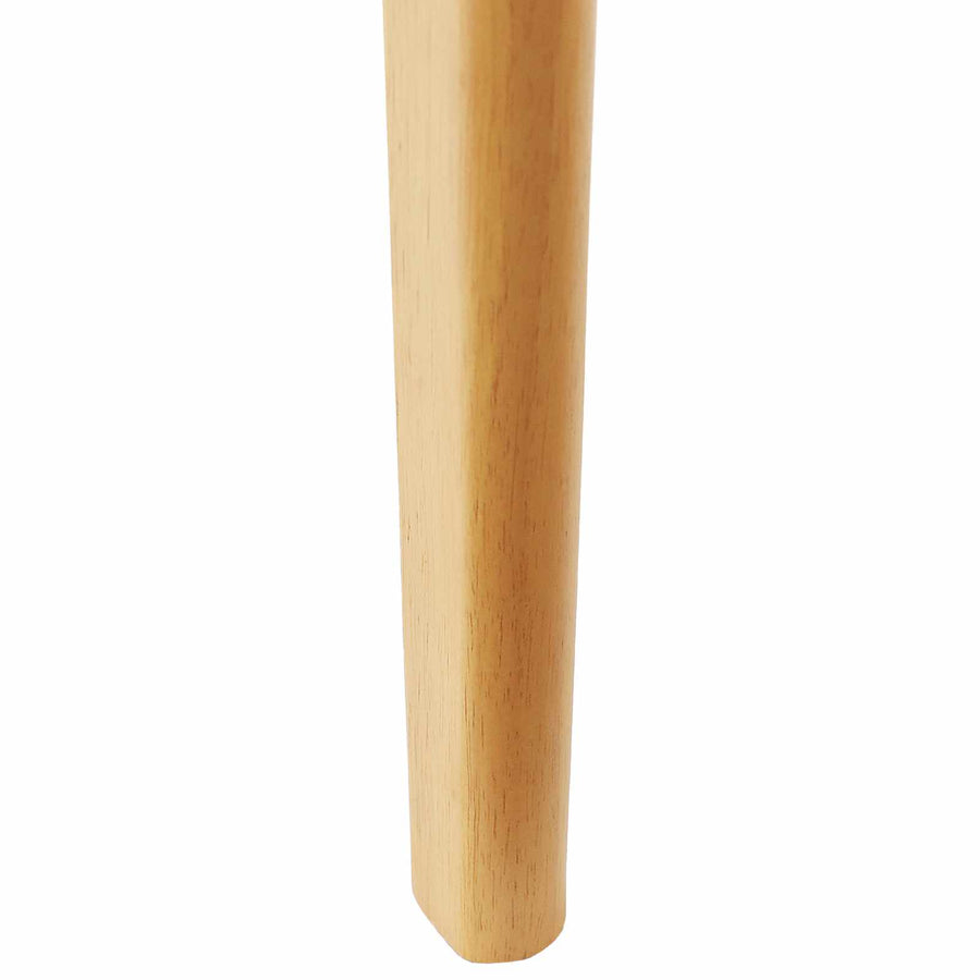 Eetkamerstoel 2 Pcs Massief Rubberhout Naturel