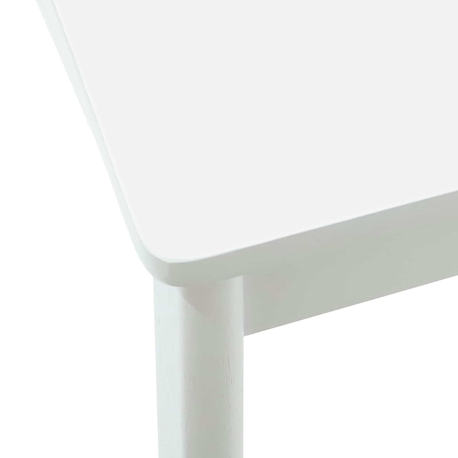 Eetkamerstoel 2 Pcs En Massief Rubberhout Wit