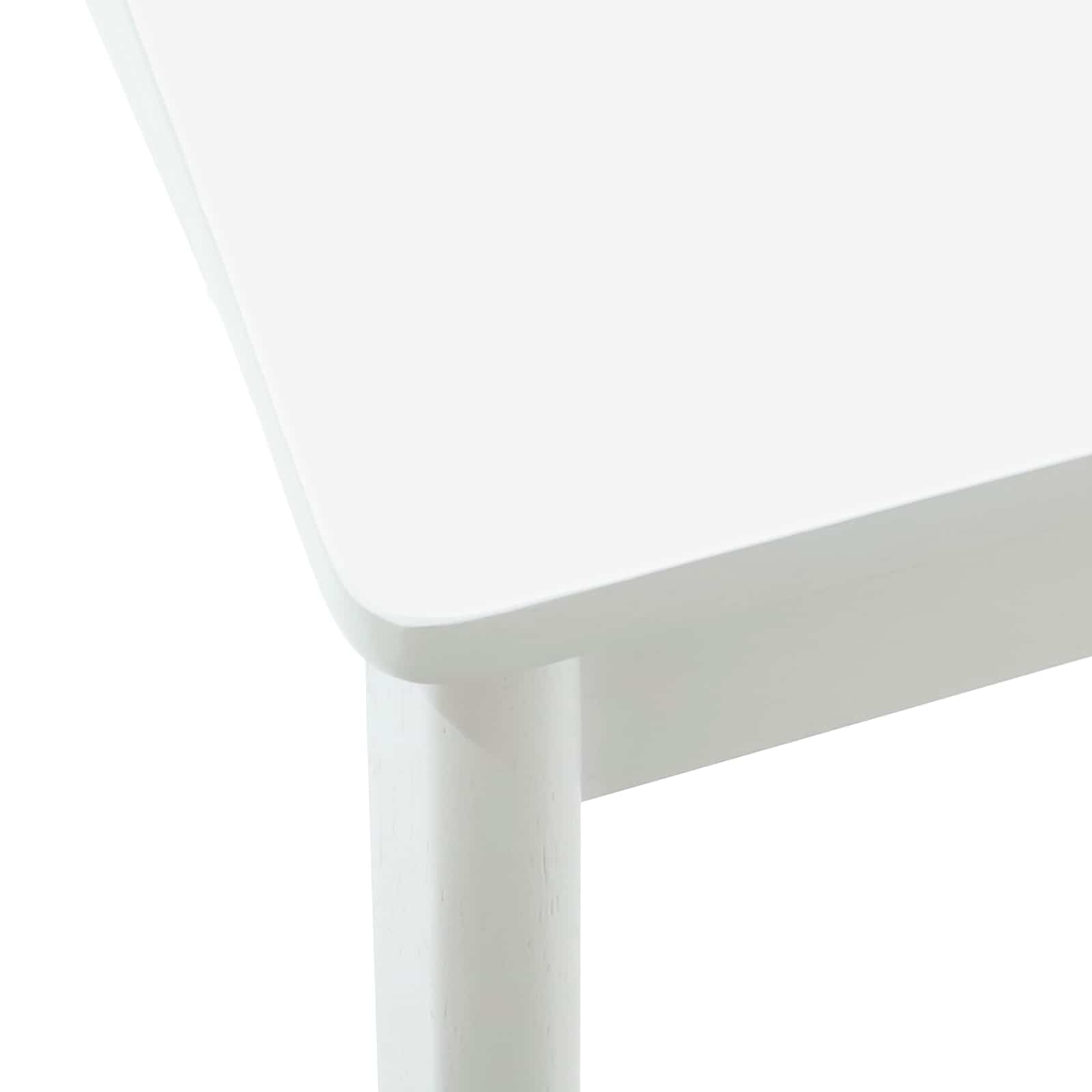 Eetkamerstoel 2 Pcs En Massief Rubberhout Wit