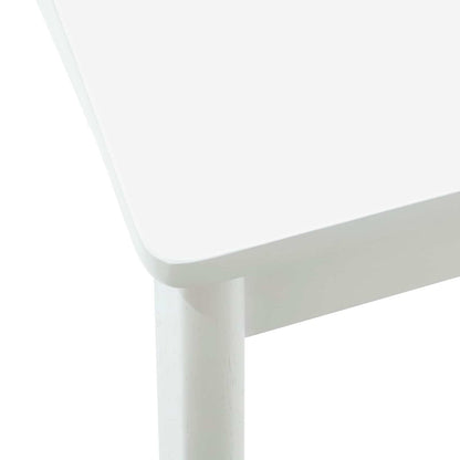 Eetkamerstoel 2 Pcs En Massief Rubberhout Wit