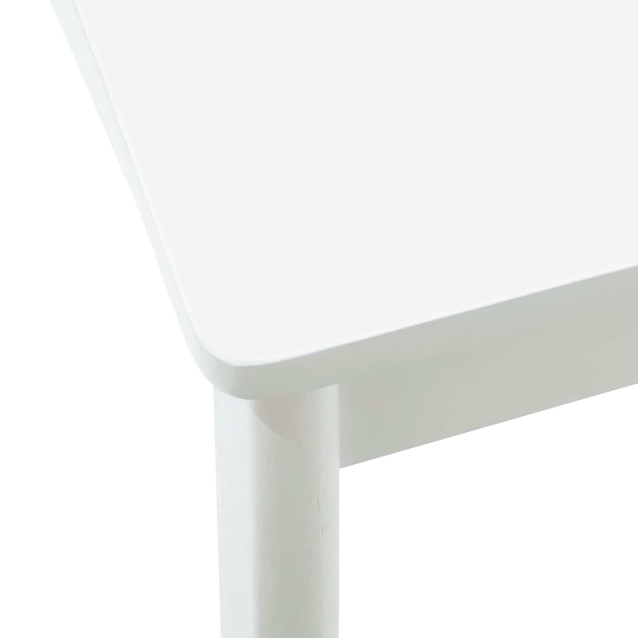 Eetkamerstoel 2 Pcs En Massief Rubberhout Wit