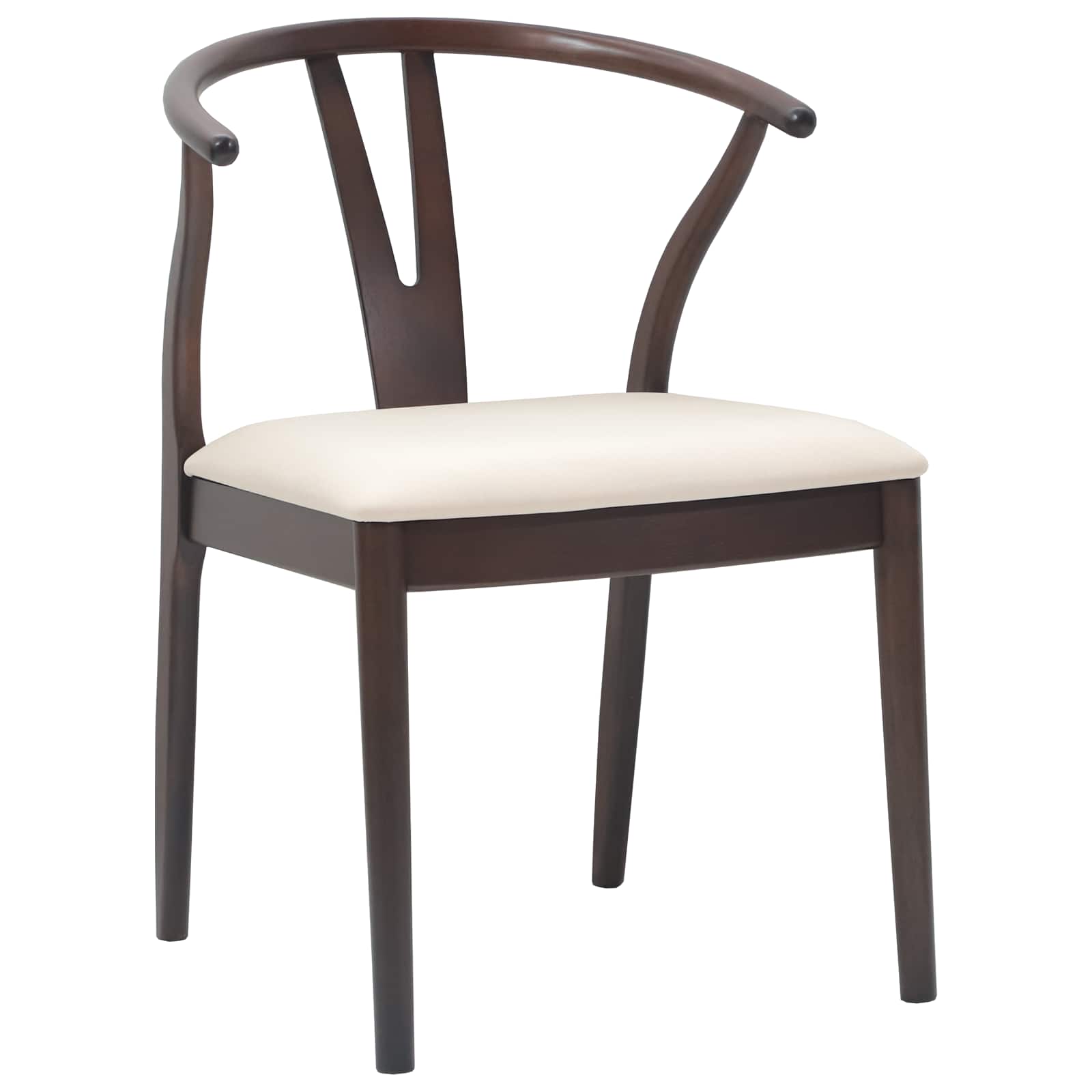 Eetkamerstoel 2 Pcs Massief Rubberhout Lichtbruin en licht