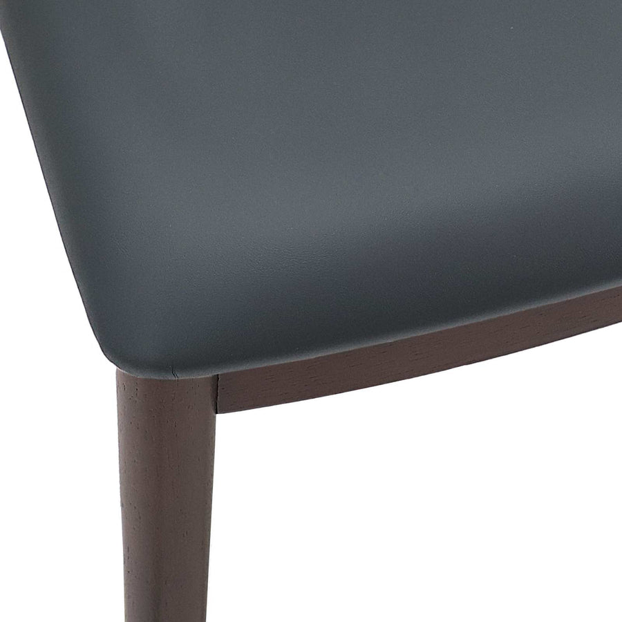 Eetkamerstoel 2 Pcs Massief Rubberhout Lichtbruin en zwart