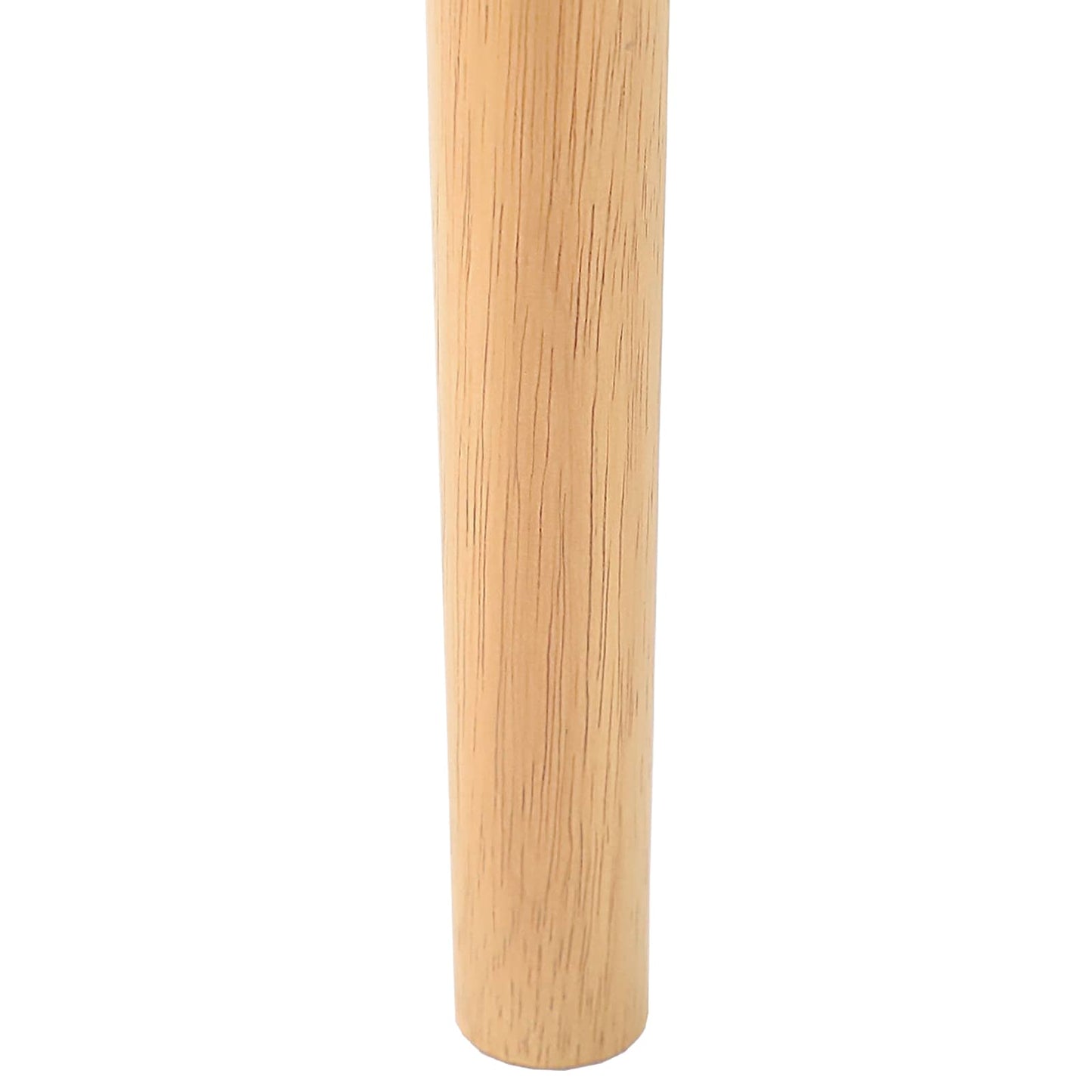 Eetkamerstoel 2 Pcs Massief Rubberhout Natuurlijk en licht