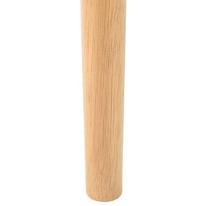 Eetkamerstoel 2 Pcs Massief Rubberhout Natuurlijk en licht
