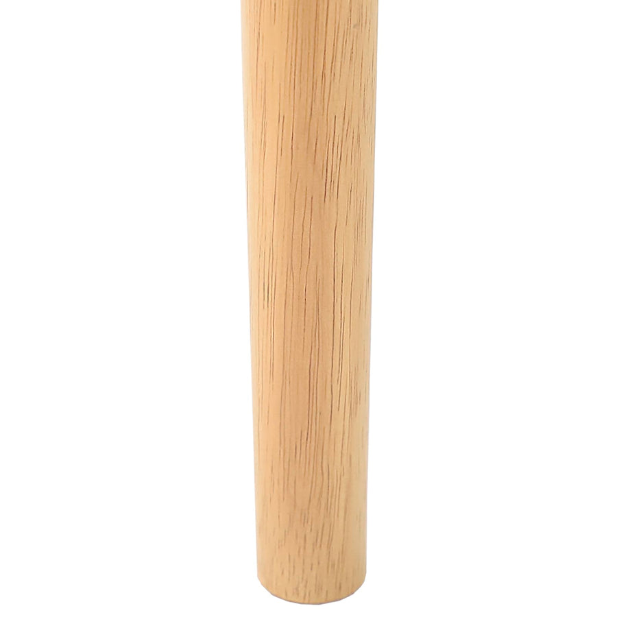 Eetkamerstoel 2 Pcs Massief Rubberhout Natuurlijk en licht