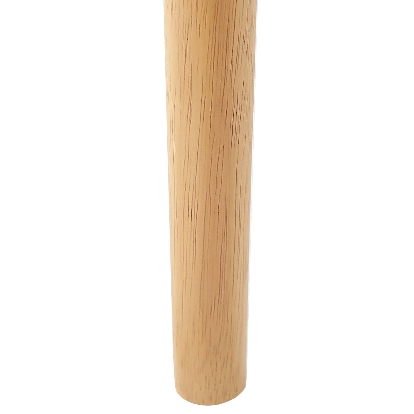 Eetkamerstoel 2 Pcs Massief Rubberhout Naturel