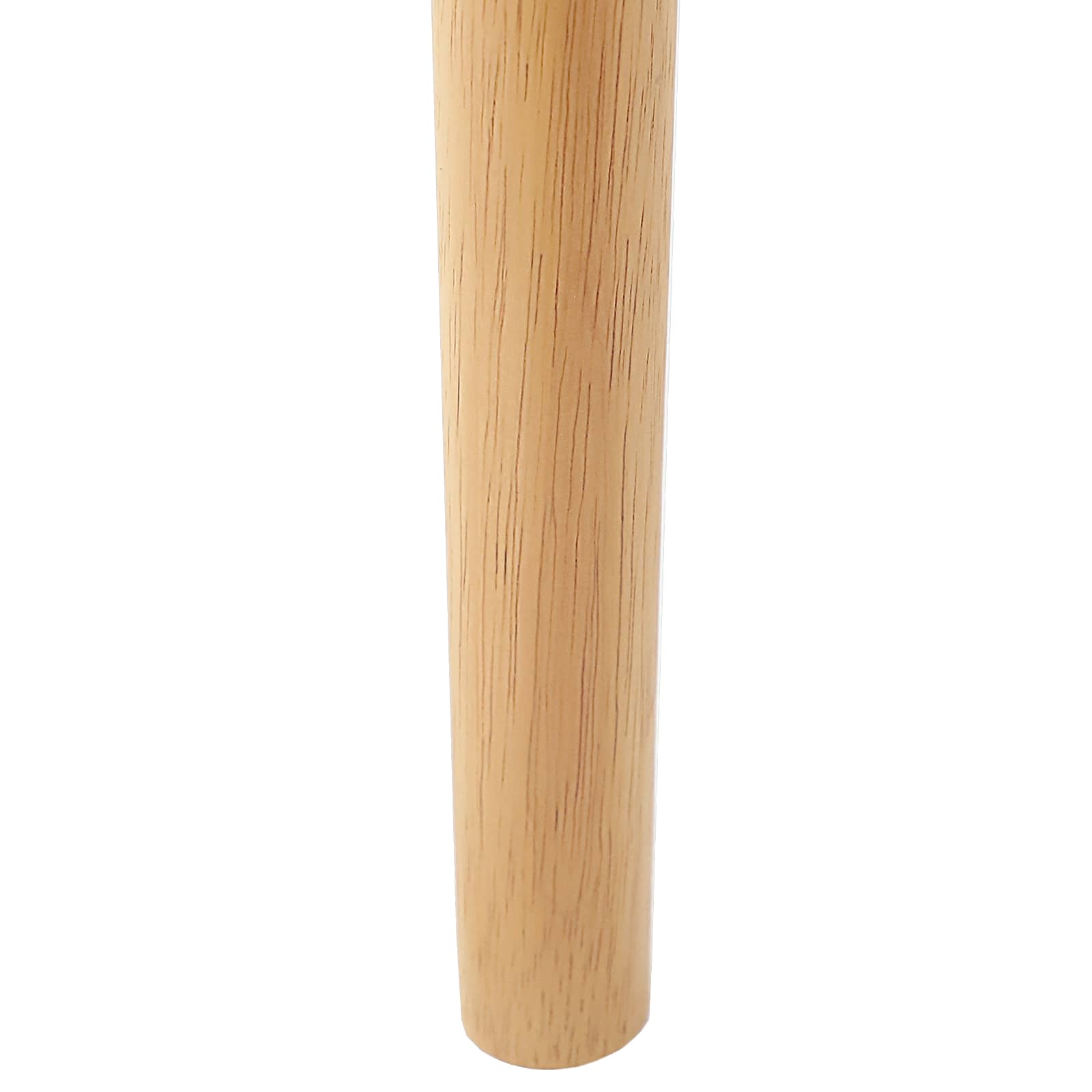 Eetkamerstoel 2 Pcs Massief Rubberhout Naturel