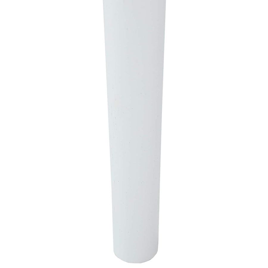 Eetkamerstoel 2 Pcs Massief Rubberhout Wit en bruin