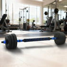 2-in-1 Dumbbell-Barbell Set 30kg Black and Blue