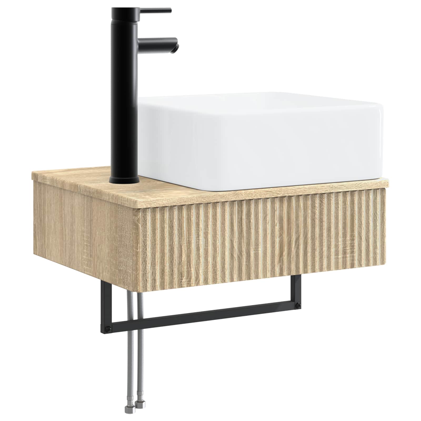 Badkamerkastenset 3 st Sonoma Eiken 53 x 35 x 39 cm