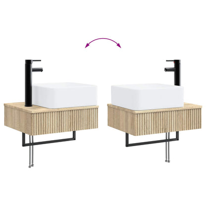 Badkamerkastenset 3 st Sonoma Eiken 53 x 35 x 39 cm