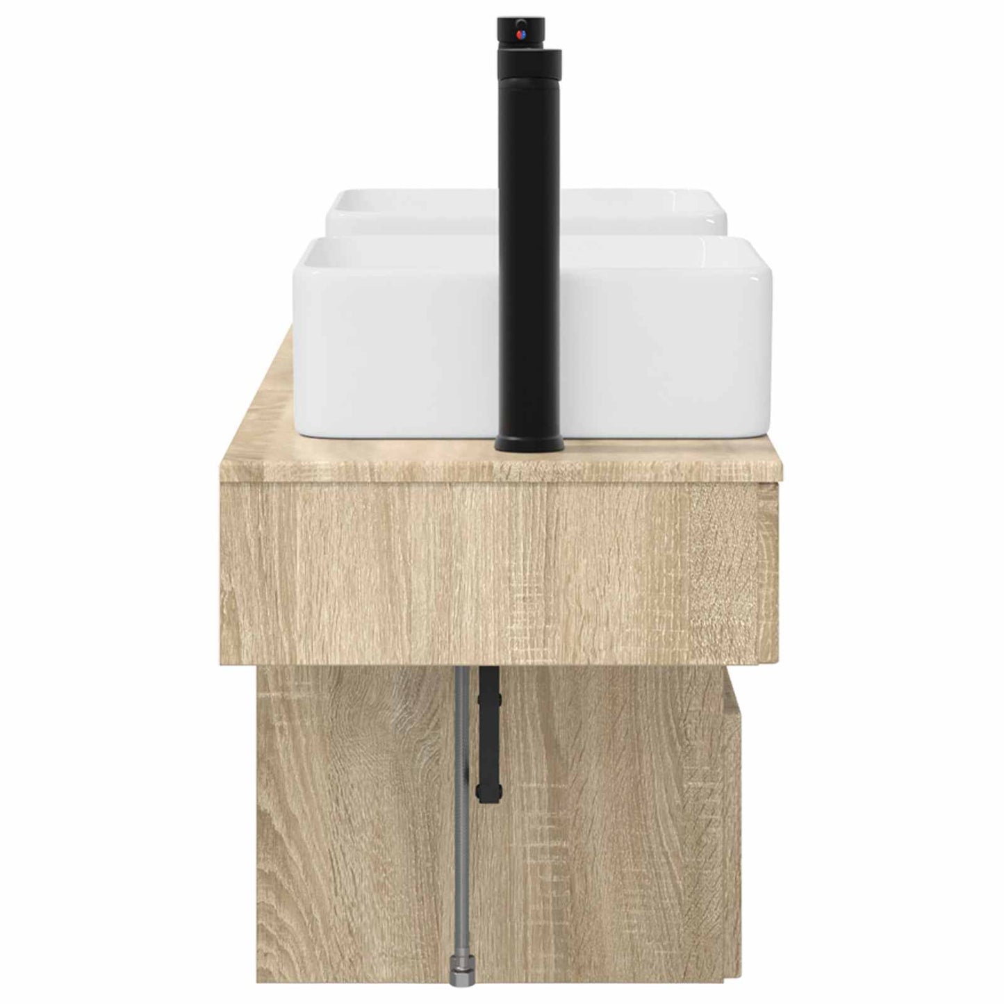 Badkamerkastenset 3 st Sonoma Eiken 53 x 35 x 39 cm