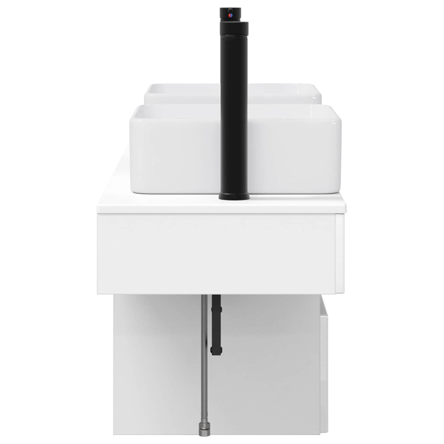 Badkamerkastenset 3 st Hoogglans Wit 53 x 35 x 39 cm