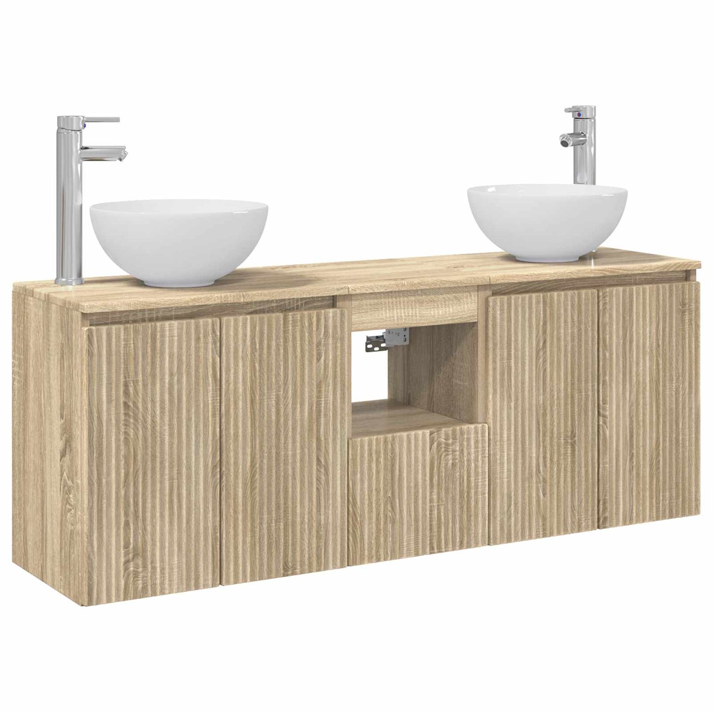 Badkamerkastenset 3 st Sonoma Eiken 49,5 x 35 x 63 cm