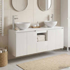 Badkamerkastenset 3 st Hoogglans Wit 49,5 x 35 x 63 cm