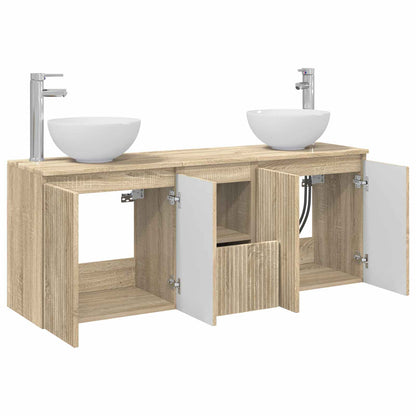 Badkamerkastenset 3 st Sonoma Eiken 49,5 x 41 x 64,5 cm