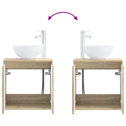 Badkamerkastenset 3 st Sonoma Eiken 49,5 x 41 x 64,5 cm