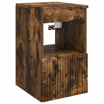 Badkamerkastenset 3 st Gerookt eiken 49,5 x 41 x 64,5 cm