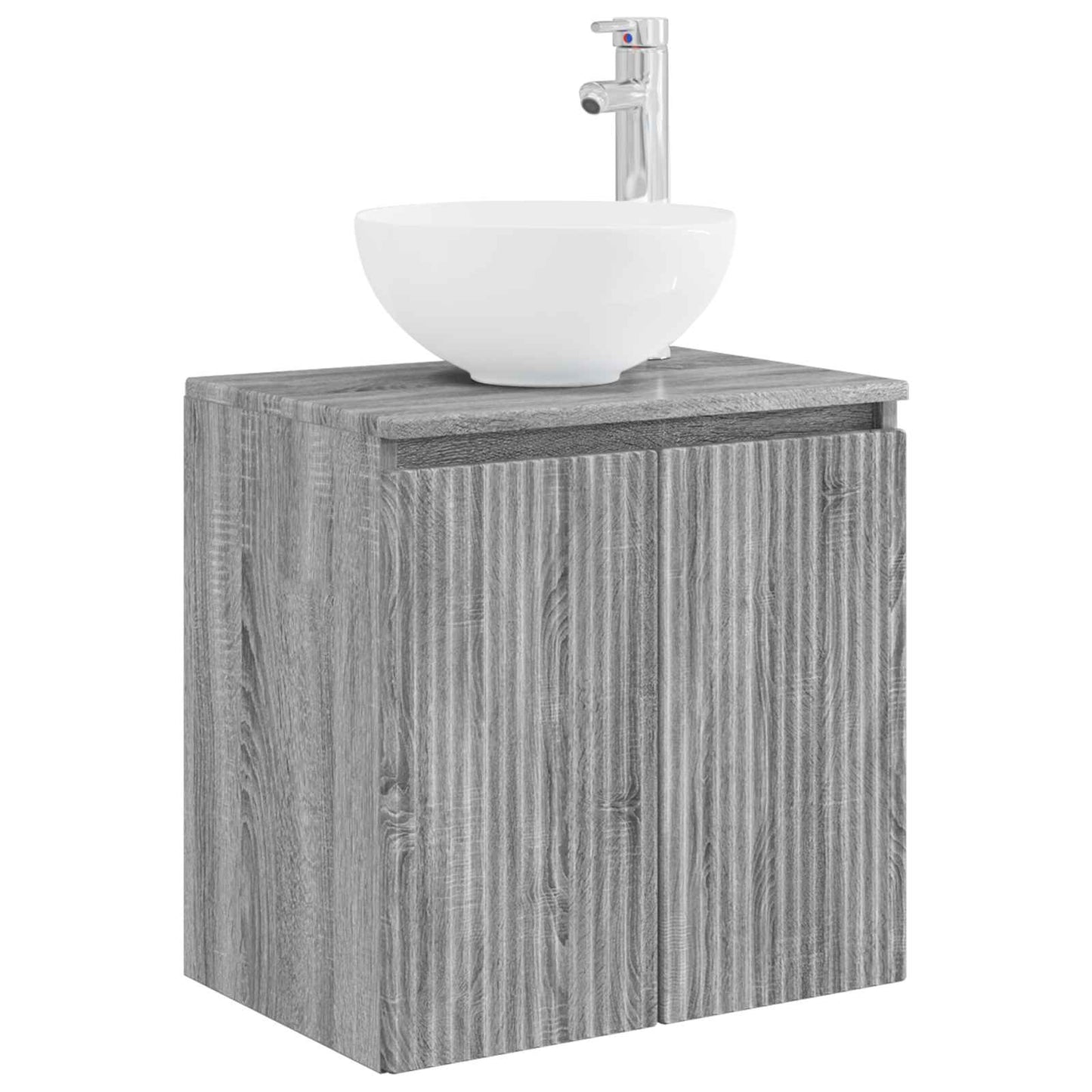 Badkamerkastenset 3 st Grijs Sonoma 49,5 x 41 x 64,5 cm