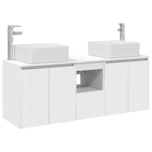 Badkamerkastenset 3 st Wit 49,5 x 41 x 63 cm Bewerkt hout
