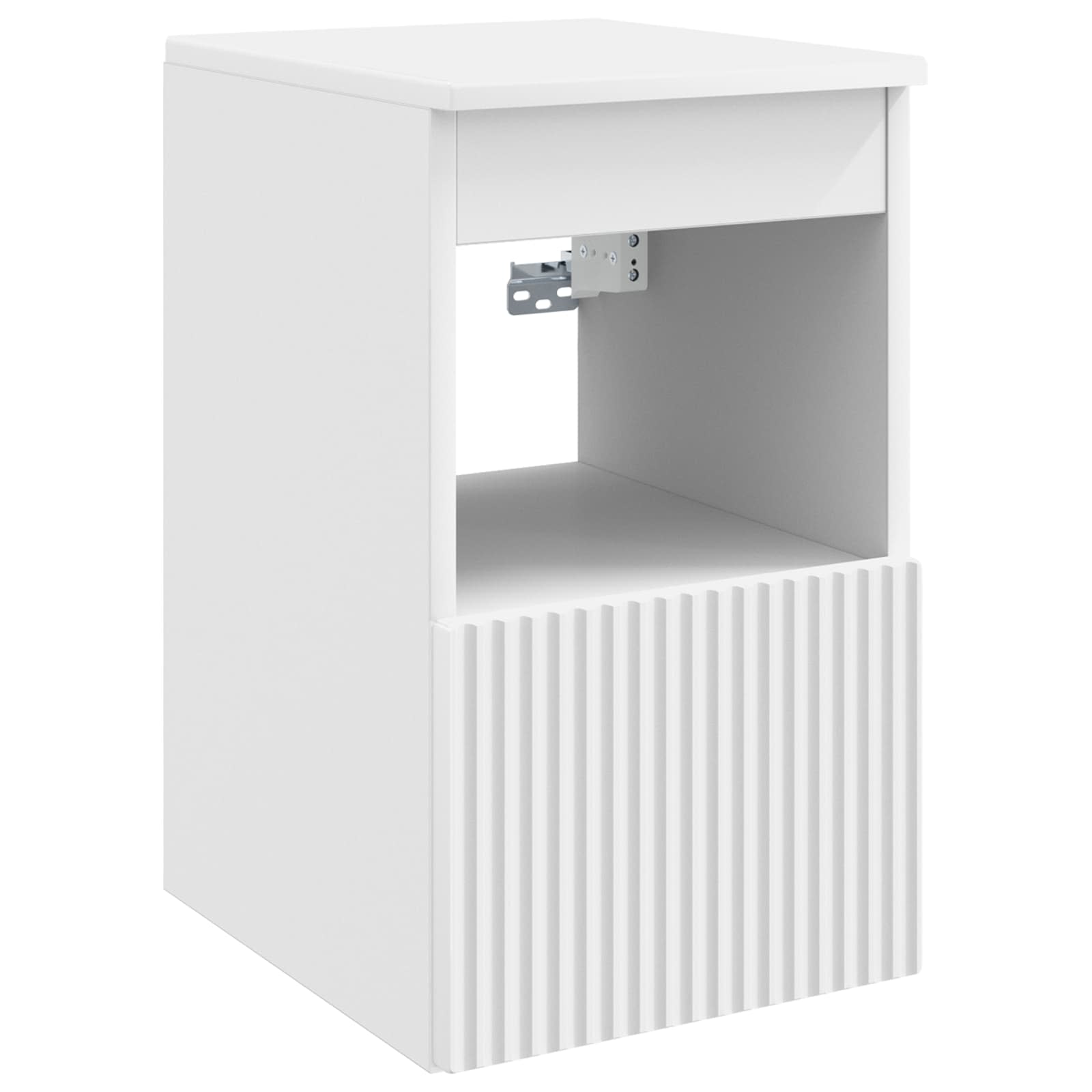 Badkamerkastenset 3 st Wit 49,5 x 41 x 63 cm Bewerkt hout