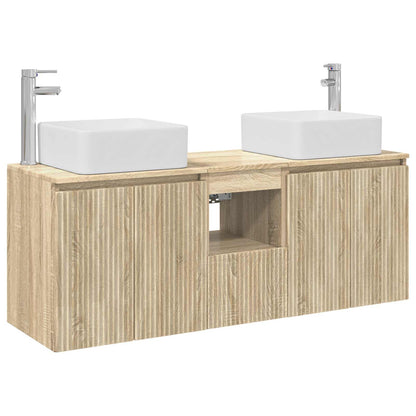 Badkamerkastenset 3 st Sonoma Eiken 49,5 x 41 x 63 cm