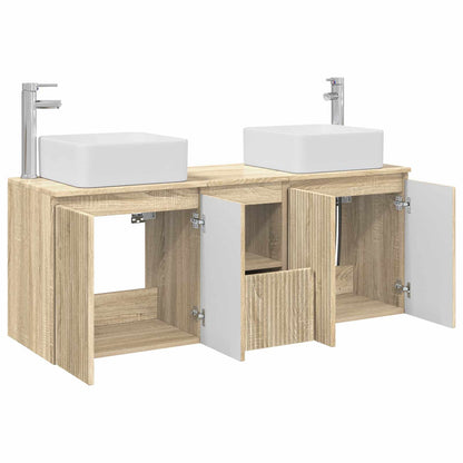 Badkamerkastenset 3 st Sonoma Eiken 49,5 x 41 x 63 cm