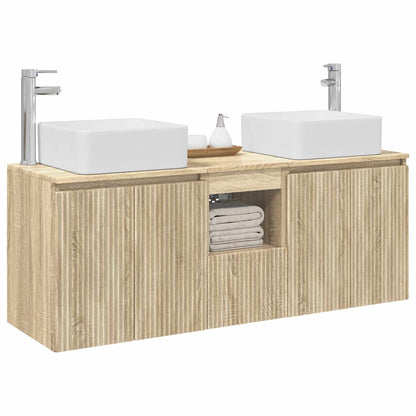 Badkamerkastenset 3 st Sonoma Eiken 49,5 x 41 x 63 cm