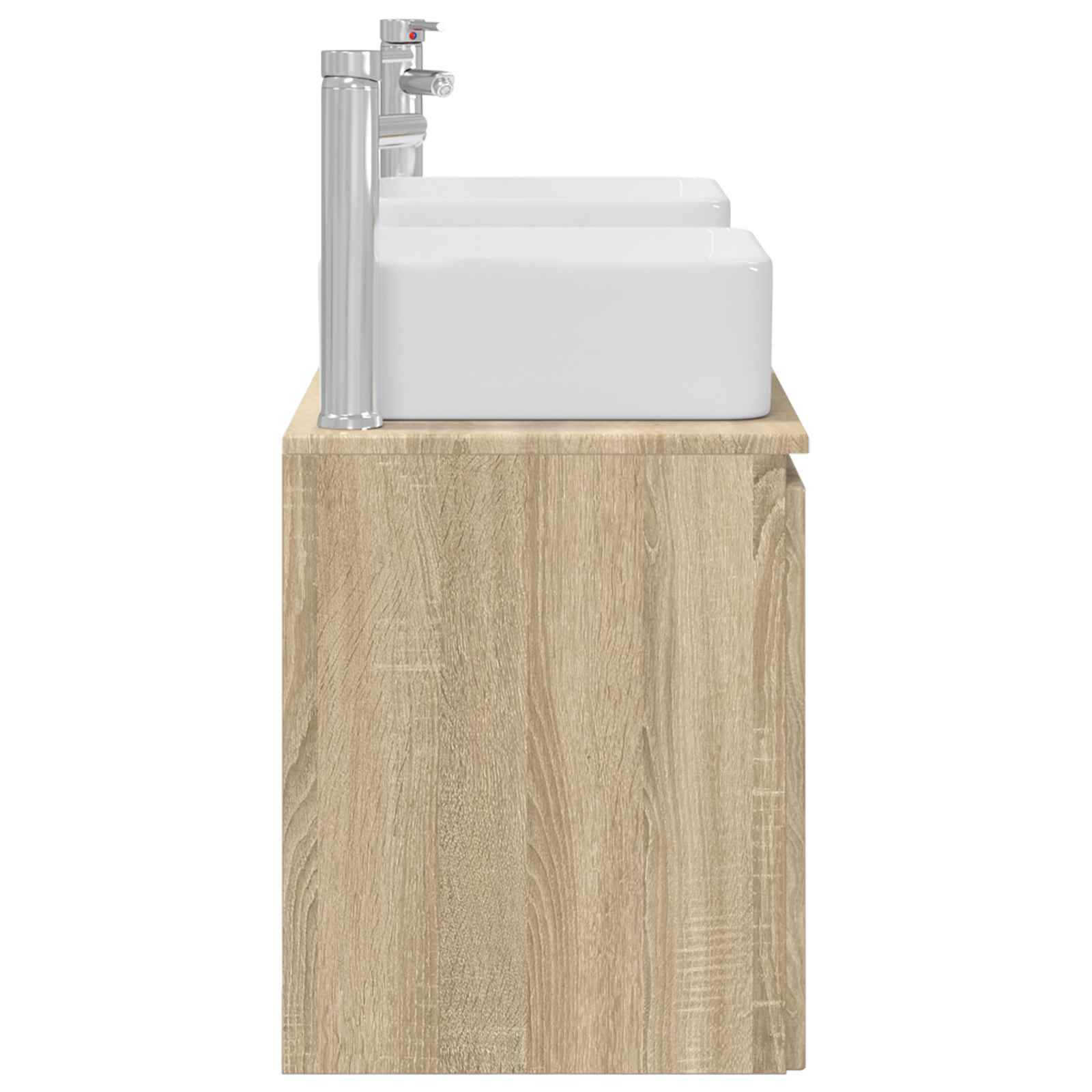 Badkamerkastenset 3 st Sonoma Eiken 49,5 x 41 x 63 cm