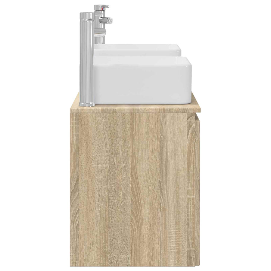 Badkamerkastenset 3 st Sonoma Eiken 49,5 x 41 x 63 cm