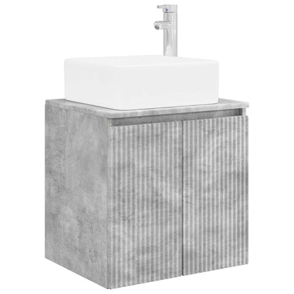 Badkamerkastenset 3 st Betongrijs 49,5 x 41 x 63 cm