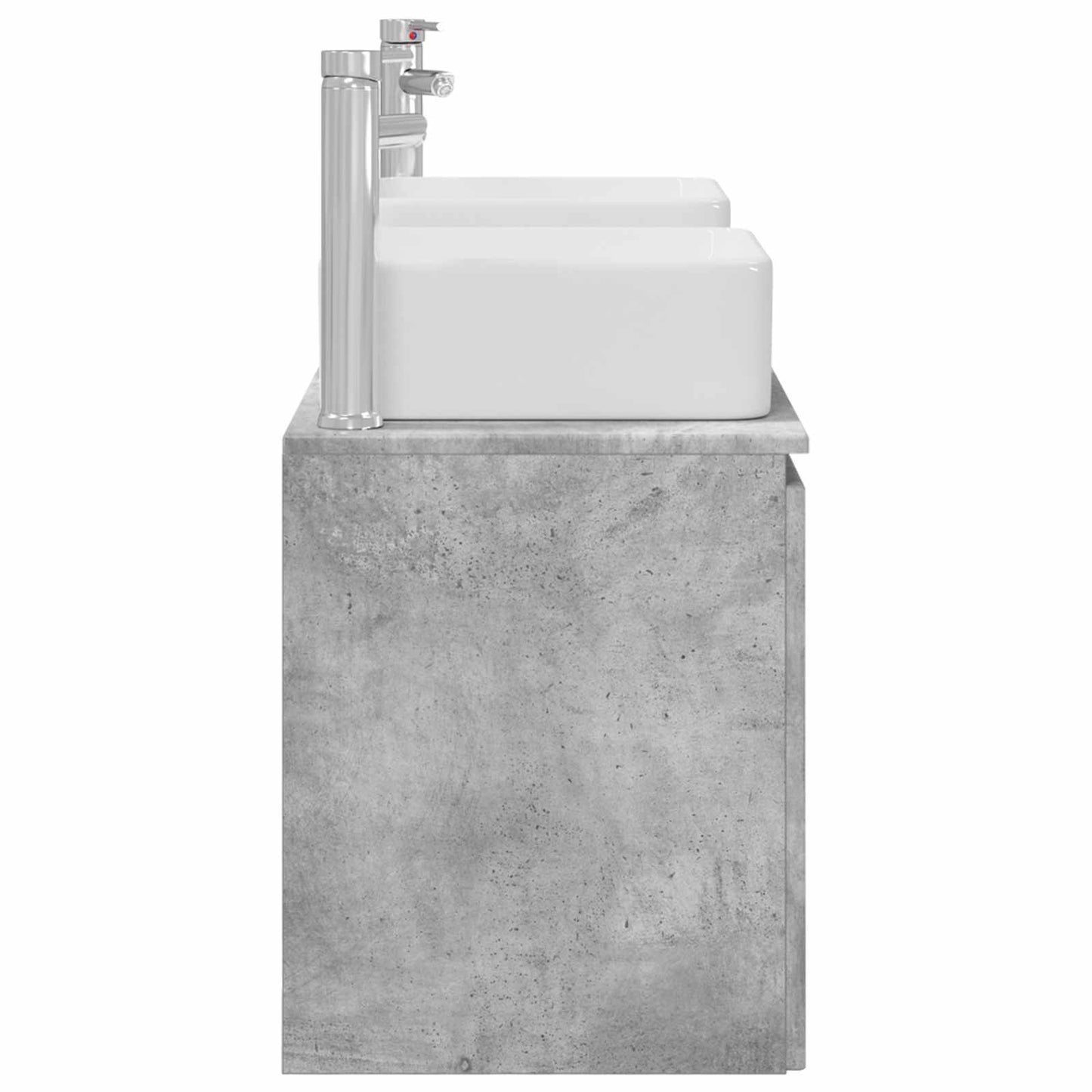 Badkamerkastenset 3 st Betongrijs 49,5 x 41 x 63 cm