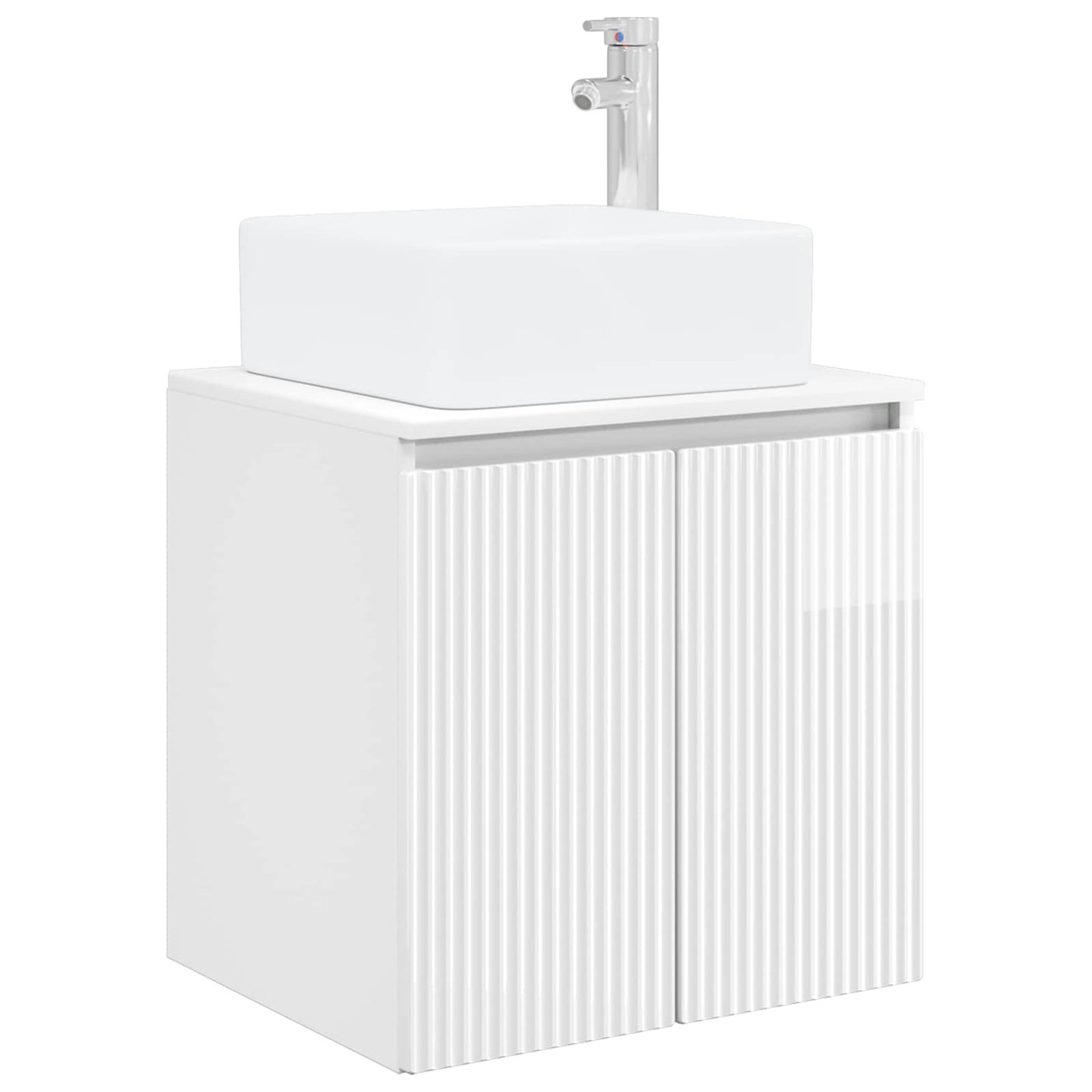 Badkamerkastenset 3 st Hoogglans Wit 49,5 x 41 x 63 cm