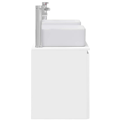 Badkamerkastenset 3 st Hoogglans Wit 49,5 x 41 x 63 cm